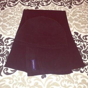 Land's End Fleece Beanie and Scarf
