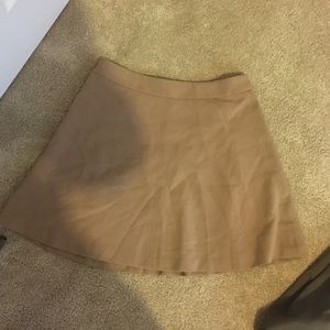 Khaki zipper skirt