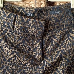 LOFT Skinny Brocade Ankle Pants (Julie Fit)