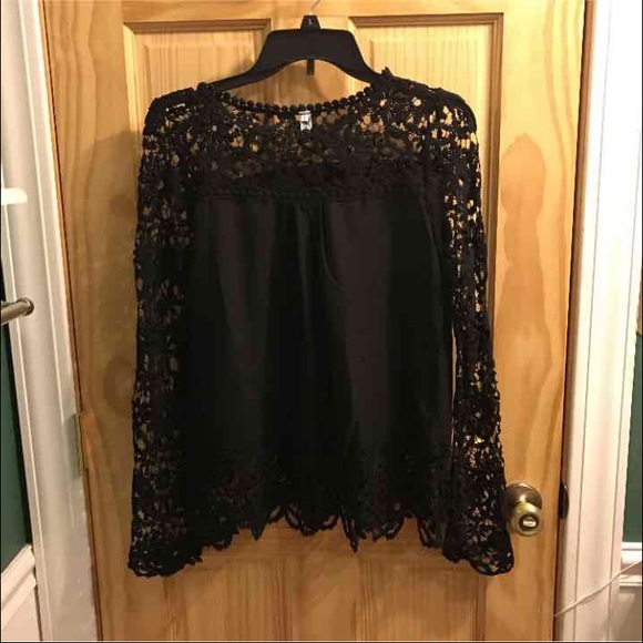 SOLD SOLD SOLD Crochet lace sheer top