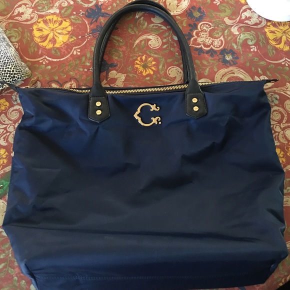 C Wonder Canvas Tote with zipper