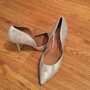 Chinese Laundry Silver Shimmer Pumps
