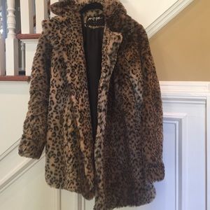 Nasty Gal Faux Leopard Coat