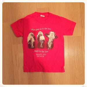 Red Bronx Zoo T-shirt, XS Red Bronx Zoo T-shirt, XS