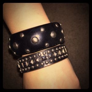 Two bangle bracelets