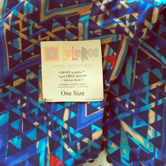 LulaRoe OS geometric print leggings