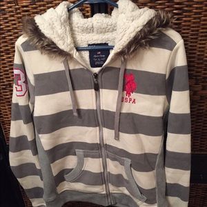 US Polo Coat. Sz L