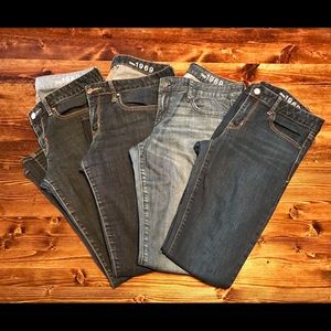 Bundle of 4 Pairs of Gap 1969 Always Skinnies 29/8