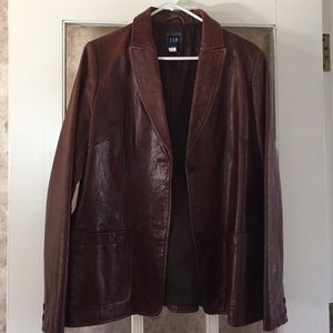 Pre-owned GAP leather blazer