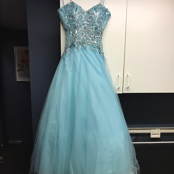 Light teal dress