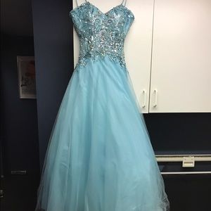 Light teal dress