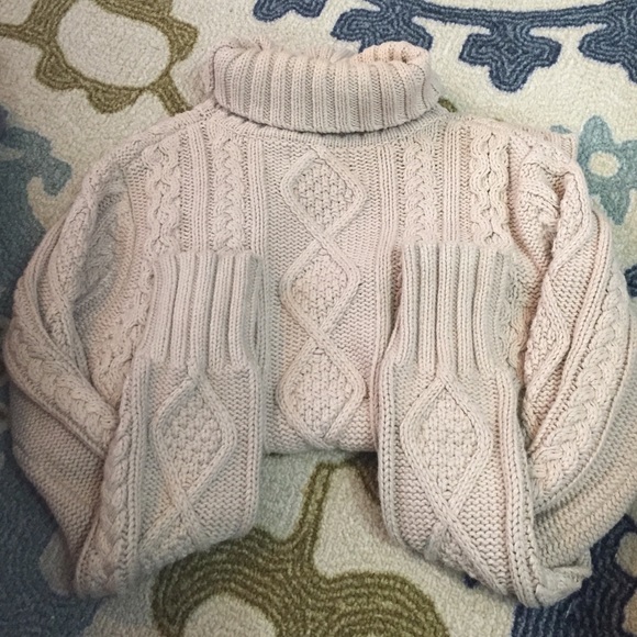 Tan turtle neck sweater