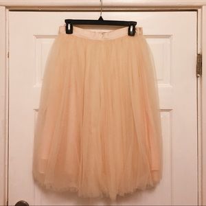 Lulus Peach Tulle Skirt - M - Like New