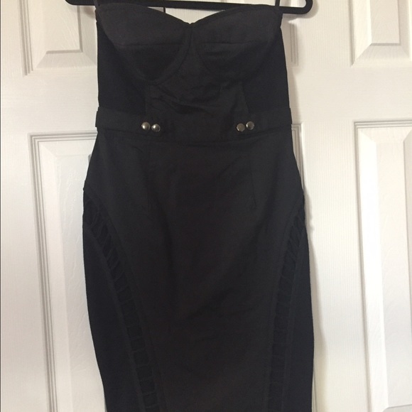 ASOS body con strapless dress
