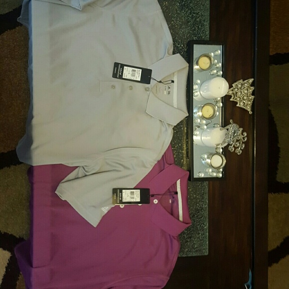 Two BRAND NEW Adidas ClimaLite Golf polos!