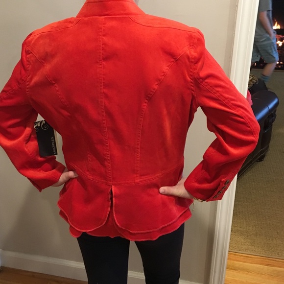 Red Ruffled Jacket - Picture 3 of 3