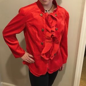 Red Ruffled Jacket