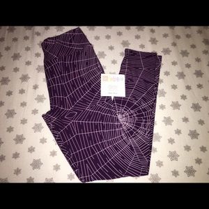 LuLaRoe purple spiderweb Unicorns OS