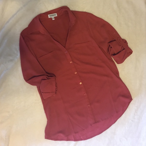 Dark Pink Express Portifino Shirt - size small