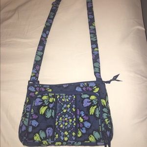 NWOT Vera Bradley Cross Body/Wallet (Indigo Pop)