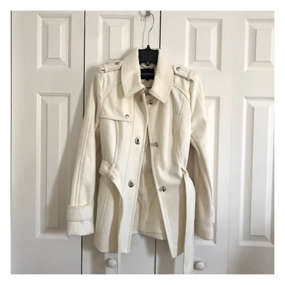 NEW! Ivory trench coat