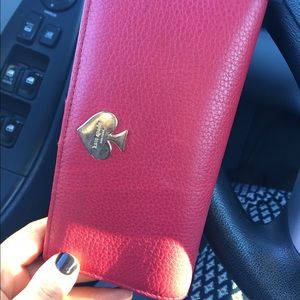 Red Kate Spade Wallet