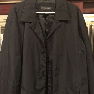 Banana Republic Raincoat/Jacket, Black, XL
