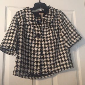 NWT Forever 21 houndstooth cropped jacket