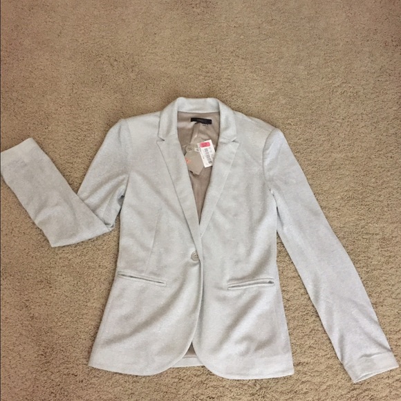 NWT! Silver fully lined blazer