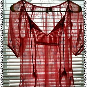 Mudd sheer top