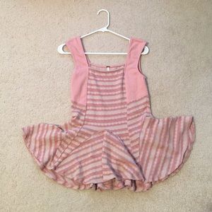 Pink sleeveless top
