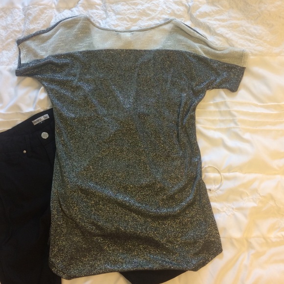 Sparkle black and white striped shirt - Picture 2 of 4