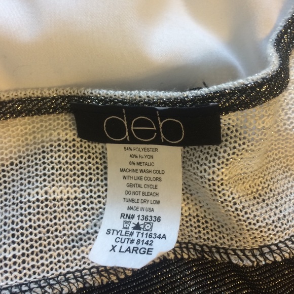 Sparkle black and white striped shirt - Picture 3 of 4