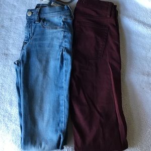 Two pairs of jeans