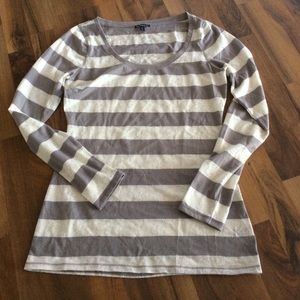 Express long sleeve stripe tee