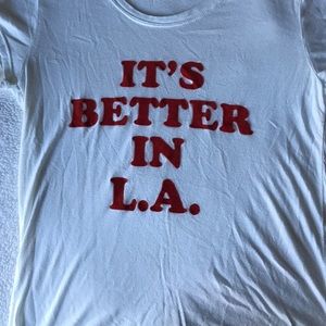 Brandy Melville "It's better in LA" tee
