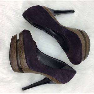 Jessica Simpson Suede Leather Platform Heels
