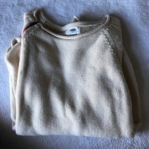 Cream crew neck sweater