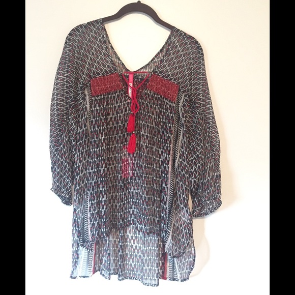 Plenty by Tracy Reese Smocked Blouse NWT S