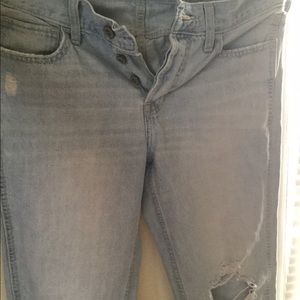 Light washed ripped boyfriend jeans