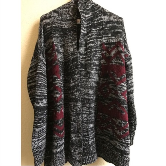 Oversized Tribal Cardigan
