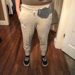 Gray Nike joggers