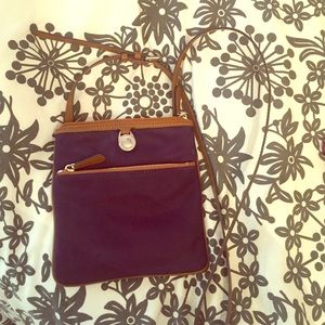 Michael Kors purple cross body bag