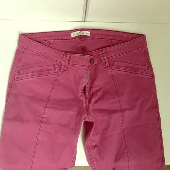 Hollister size 13 skinny dark pink pants