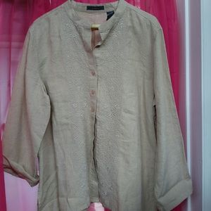 Liz Claiborne XL Linen Blouse