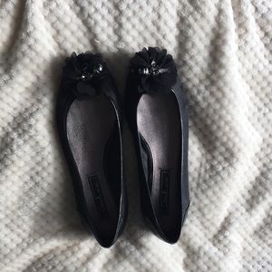Black coach flats
