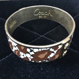 Coach Animal Print Enamel Bangle