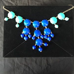 Blue and Green Beaded Necklace