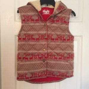 Free people hooded quilted vest size small