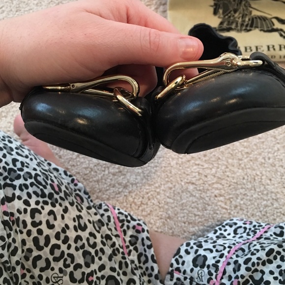 Burberry ballerinas black n plaid size 6 - Picture 4 of 4